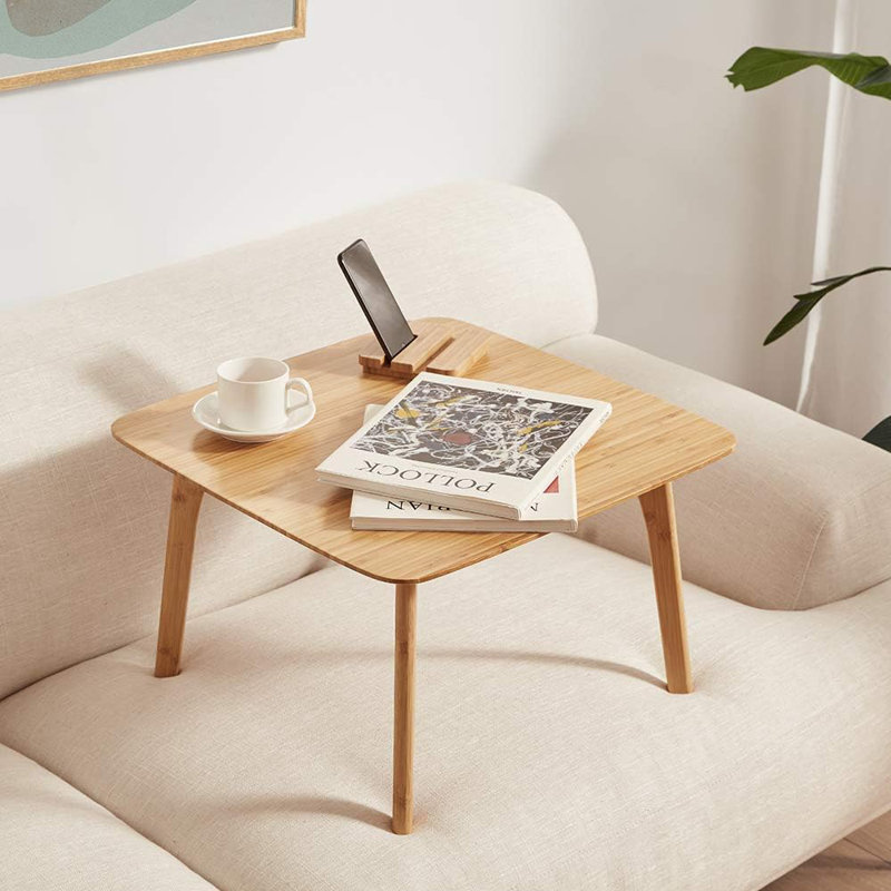 Zen's bamboo small coffee table square tatami table storage basket 2 sponge cushions living room furniture discount